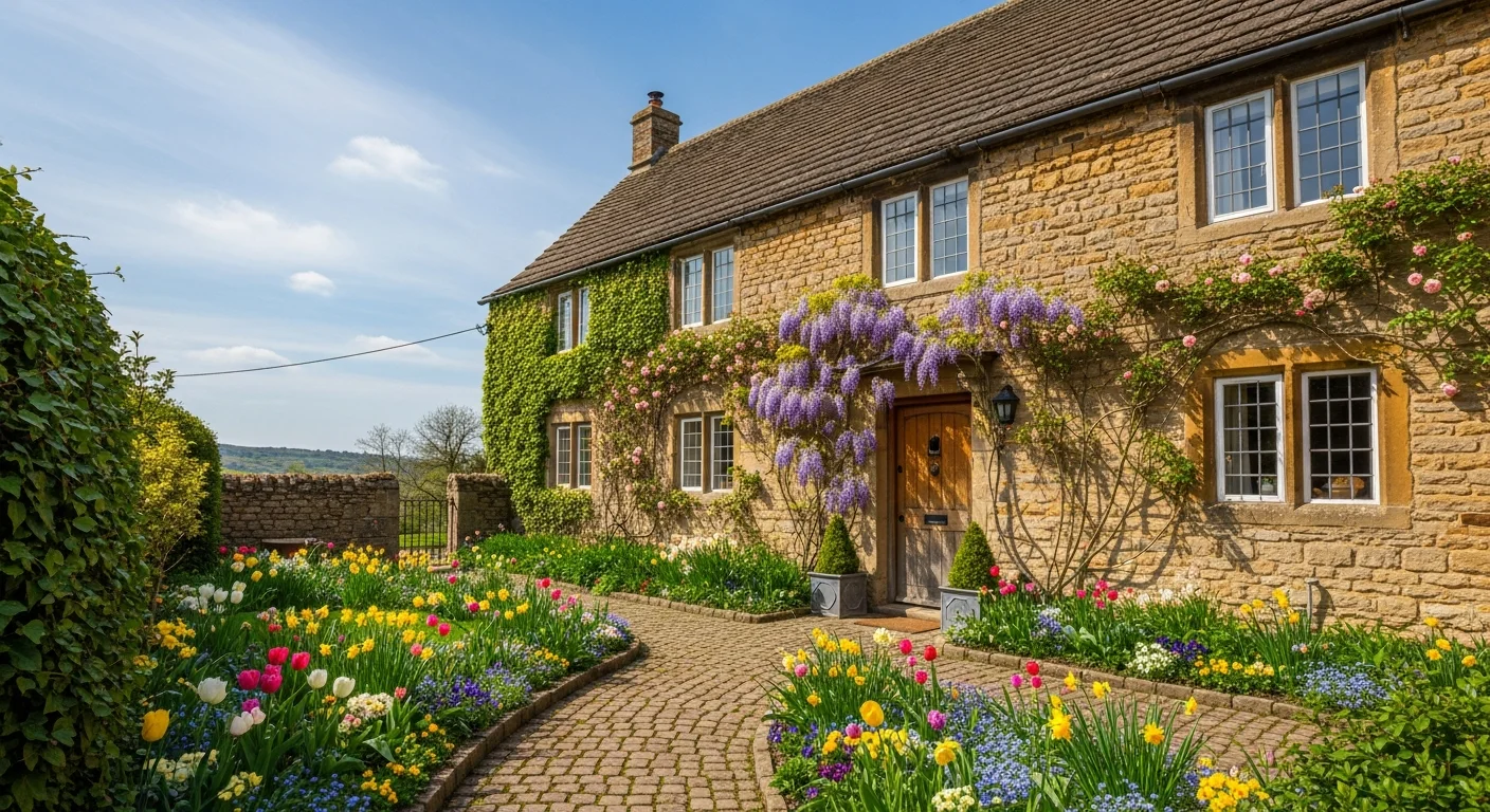 Traditional Cotswold stone holiday cottages — the type of property managed by Full Bed Hosts