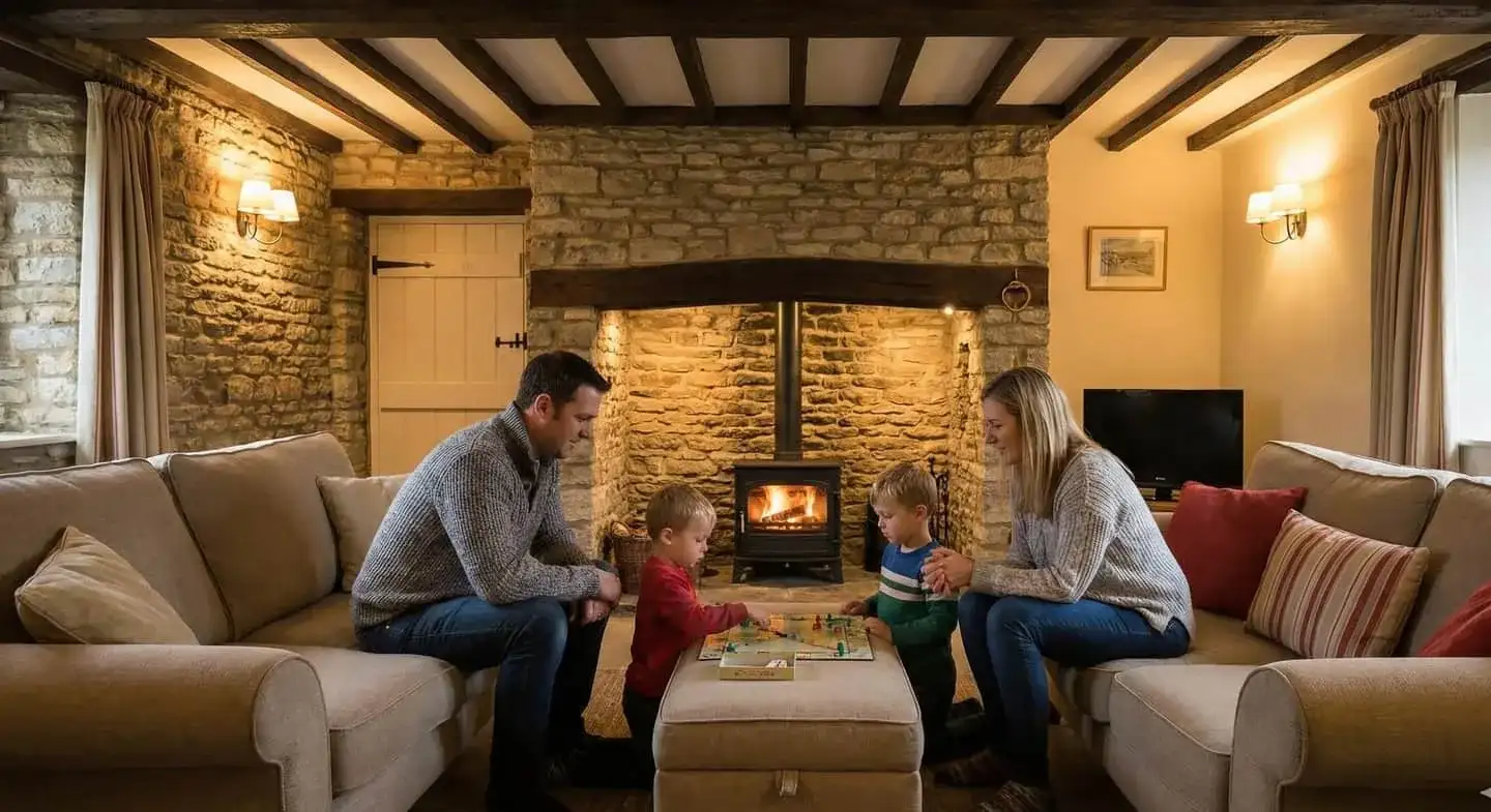 Cosy holiday cottage woodburner — turning the quiet winter season into an advantage