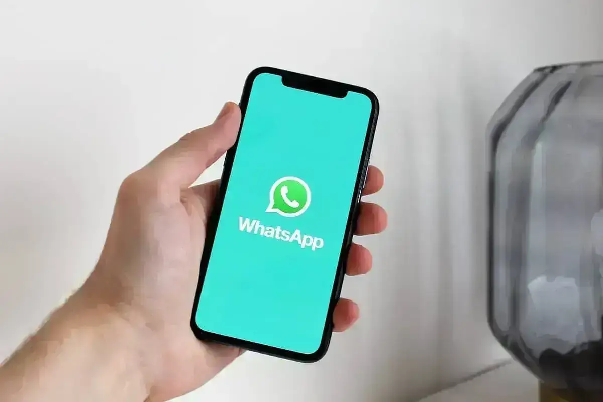 Phone screen showing messaging app used for guest communication