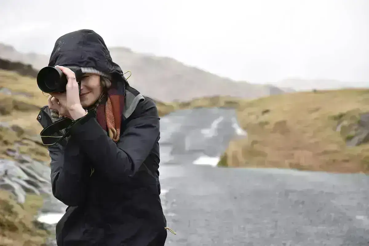 Professional camera photographing a carefully prepared holiday let