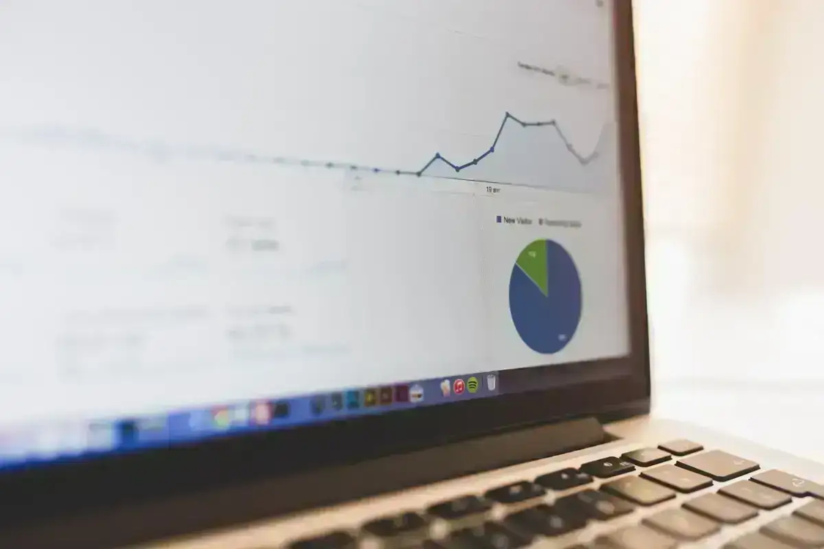 Analytics dashboard showing booking and revenue data