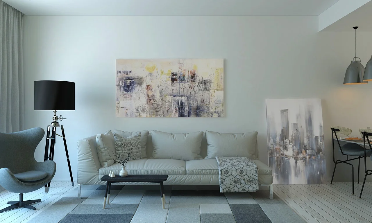 Stylish living room with comfortable seating