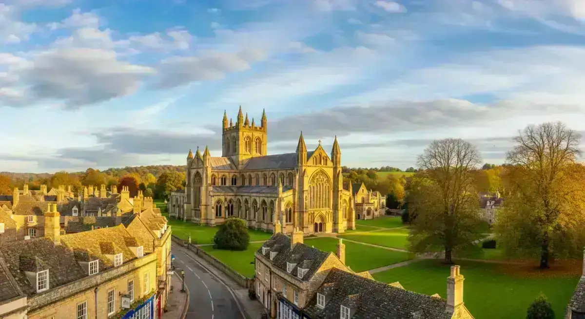 Sherborne Abbey, a beautiful historic town in Dorset