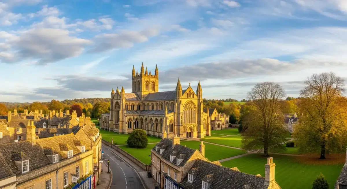 Sherborne Abbey, a beautiful historic town in Dorset