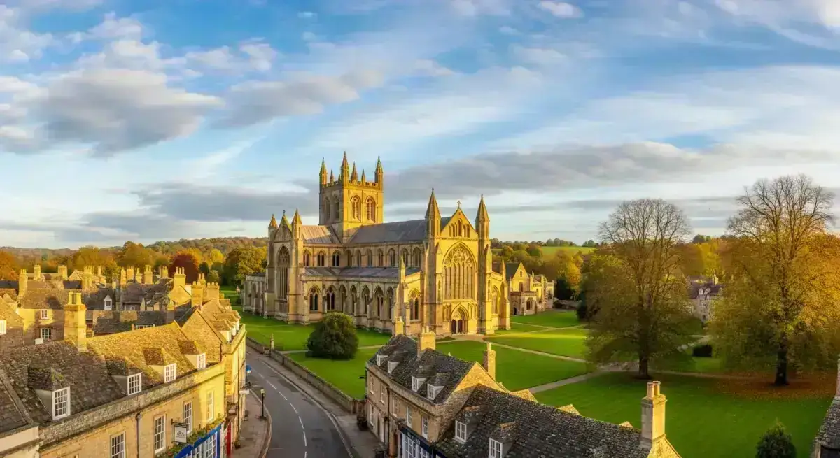 Sherborne Abbey, a beautiful historic town in Dorset
